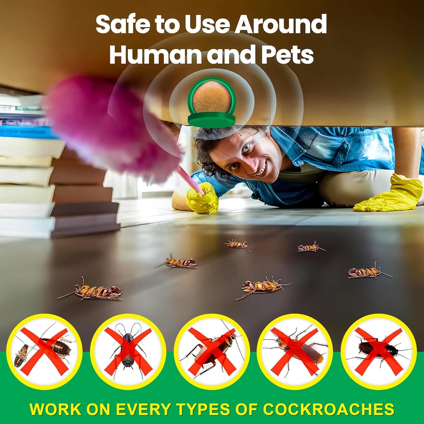 Natural Cockroach Killer (Pack of 12)