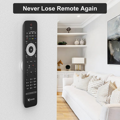 Self-Adhesive Magnetic Remote Control Holder Wall Mount – No Drilling, Non-Marking Tape, Universal Organizer Stand for AC, TV, Fan Remote &...