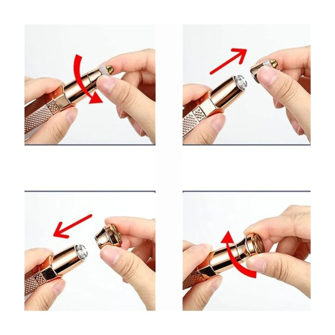 2IN1 FACIAL AND EYEBROW HAIR SHAVER. ROSE GOLD