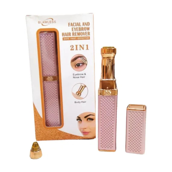 2IN1 FACIAL AND EYEBROW HAIR SHAVER. ROSE GOLD