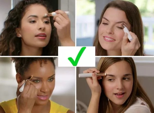 2IN1 FACIAL AND EYEBROW HAIR SHAVER. ROSE GOLD