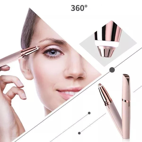 2IN1 FACIAL AND EYEBROW HAIR SHAVER. ROSE GOLD