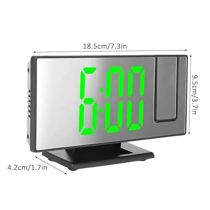 LED Digital alarm clock with 180° rotatable Projector