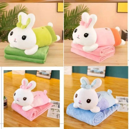 Polyester 2-in-1 Toy and Blanket Combo, For Home